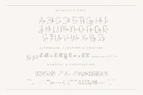 Aethuisty font