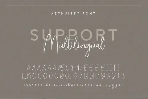 Aethuisty font