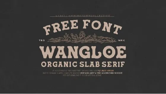 Wangloe font