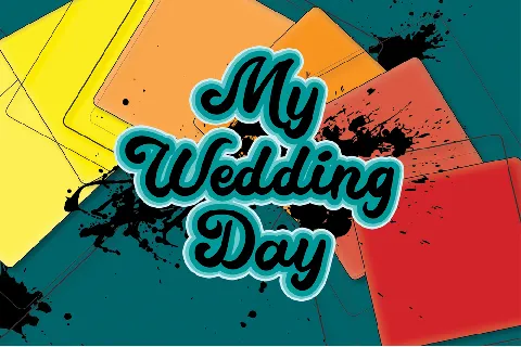 My Wedding Day font