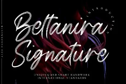 Beltanira Signature Script font
