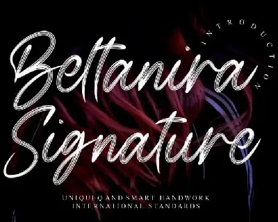 Beltanira Signature Script font