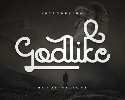 Godlike Monoline font