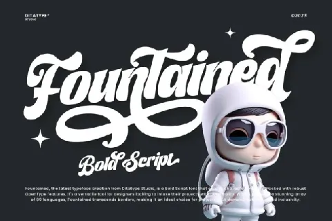 Fountained font