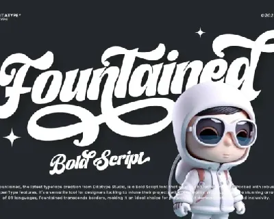 Fountained font