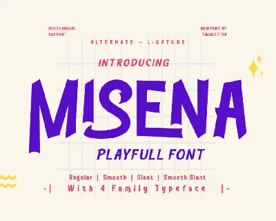 MISENA Trial font