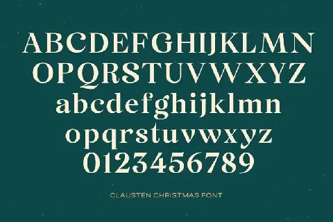 Clausten font