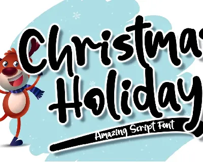 Christmas Holiday_Personal Use font