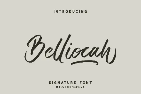 Belliocah font