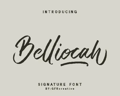 Belliocah font