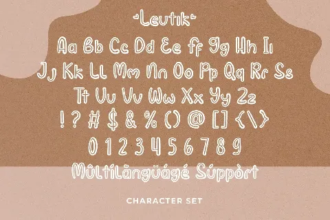 Leutik Demo font