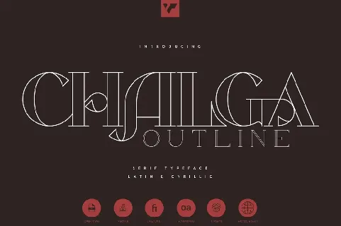 Chalga Outline Demo font