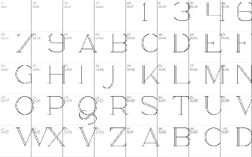 Chalga Outline Demo font