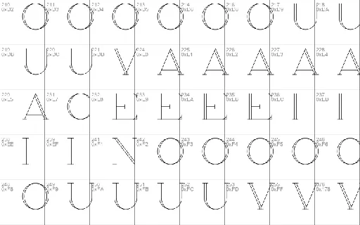 Chalga Outline Demo font