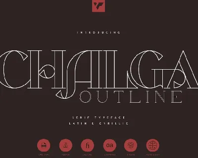 Chalga Outline Demo font