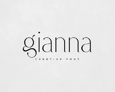 Gianna font