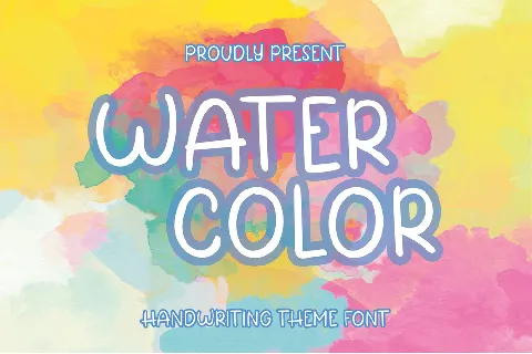 Water Color font