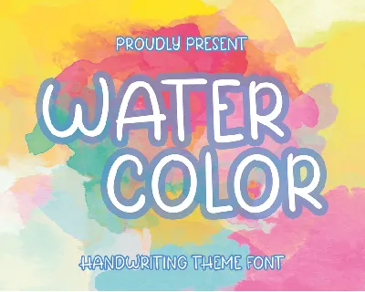 Water Color font