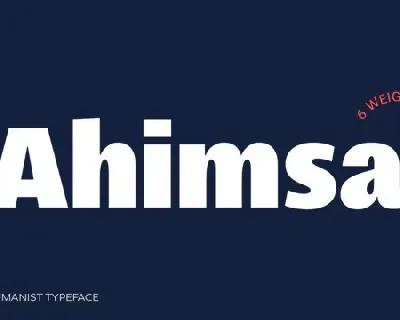 Ahimsa Sans Family font