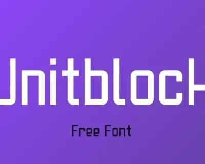 Unitblock font