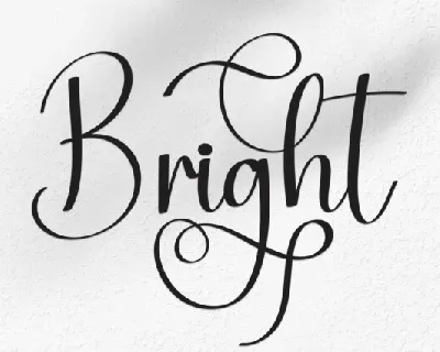 Bright font