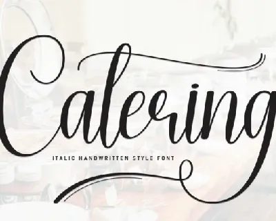 Catering Script font