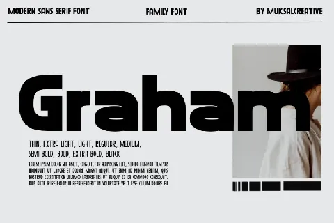 Graham Black font