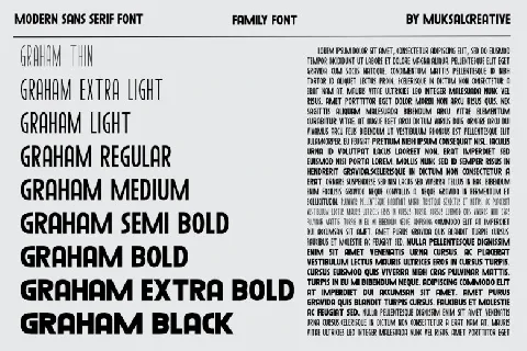 Graham Black font