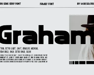 Graham Black font