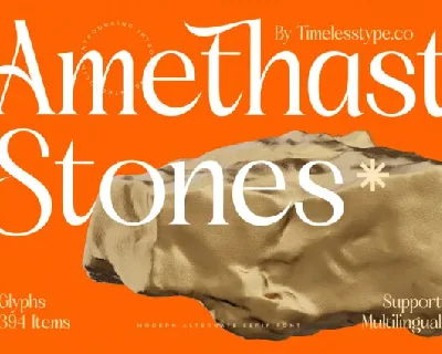 Amethast Stones Serif font