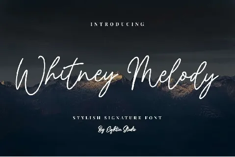 Whitney Melody font