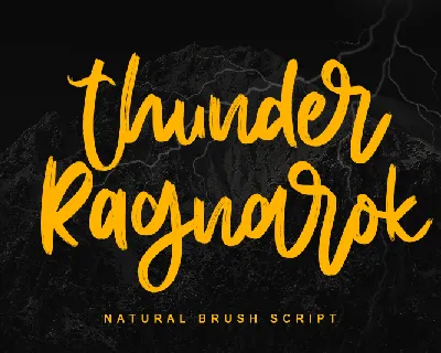 Thunder Ragnarok - Personal Use font