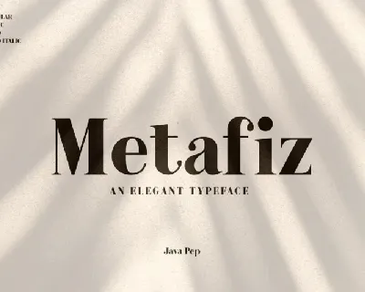 Metafiz font