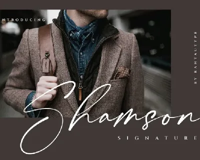 Shamson Signature font