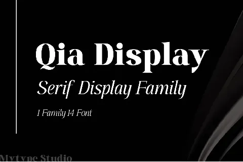 Qia Display font