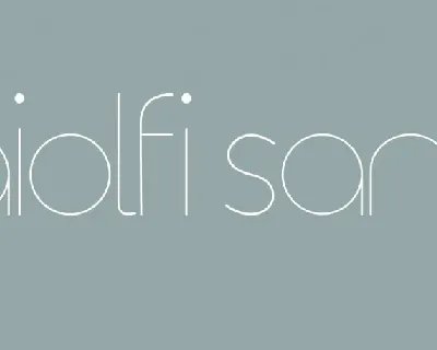 Aiolfi font