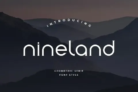 Nineland Display font