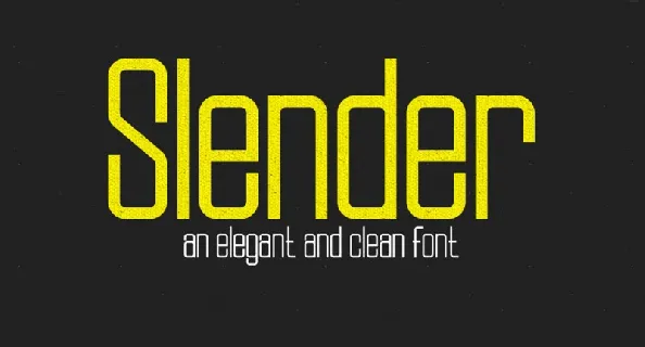 Slender Family font