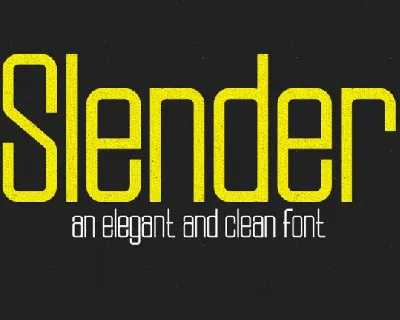 Slender Family font