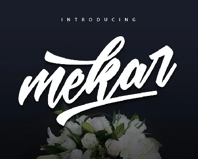 Mekar Script font