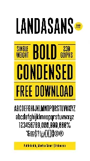 Landasans Free font