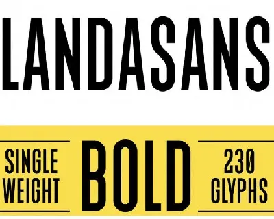 Landasans Free font