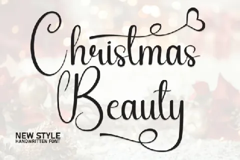 Christmas Beauty Script font