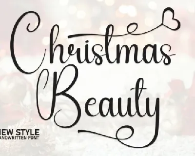 Christmas Beauty Script font