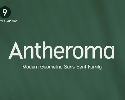 Antheroma Family font