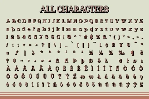 Catelyn 3D font