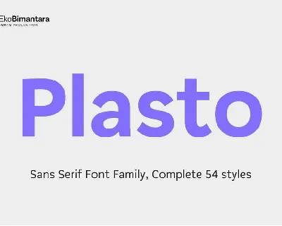 Plasto font