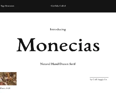 Monecias Serif font