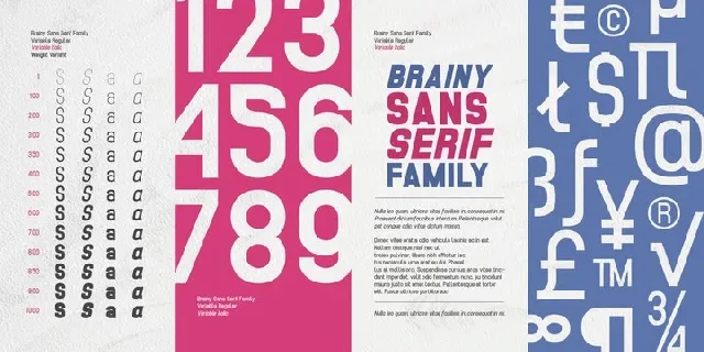 Brainy Family font