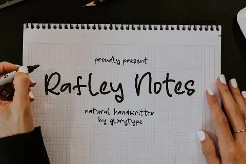 Rafley Notes font